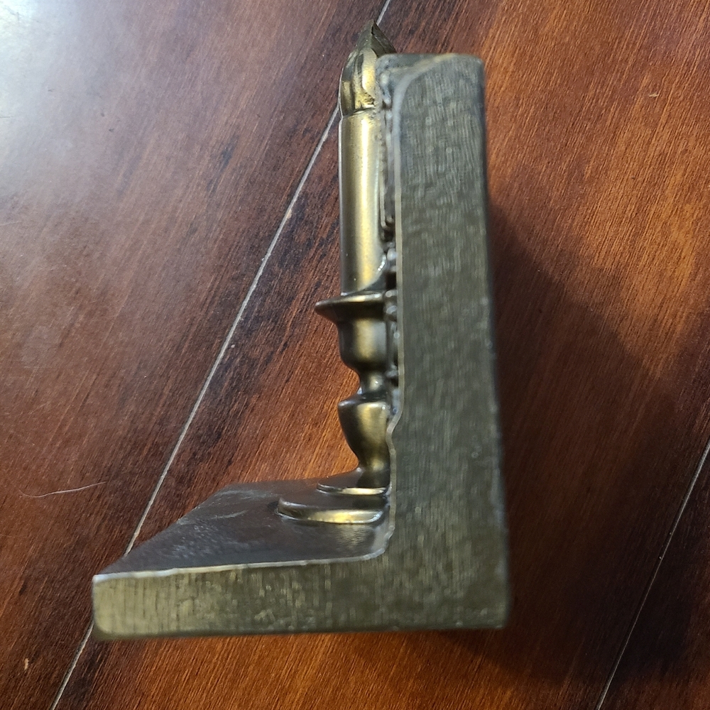 Vintage Ronson Candlestick Bookend - Picture 4 of 11